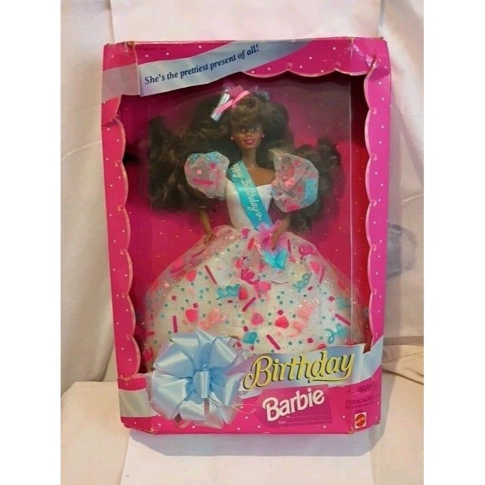Mattel Birthday Barbie 11.5" African American New in Box ~ Box Has Wear And Tear